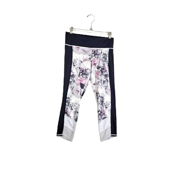 Lululemon If You're Lucky Crop Leggings Sz 6 Moody Mirage White Deep Navy Silver - Picture 2 of 9